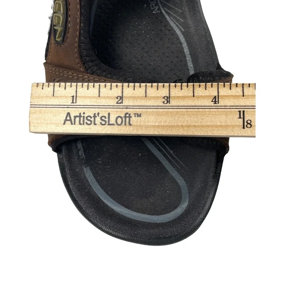 KEEN Rialto 3 Point Mens Sandals US 9‎ M Leather Hiking Outdoor Brown 1016643